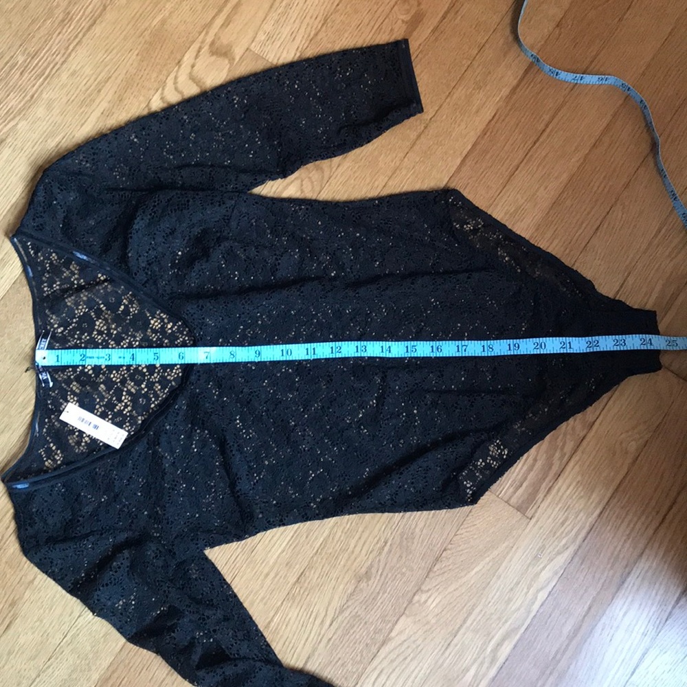 VICTORIA’S SECRET Black Floral Lace Bodysuit Small - Picture 10 of 11